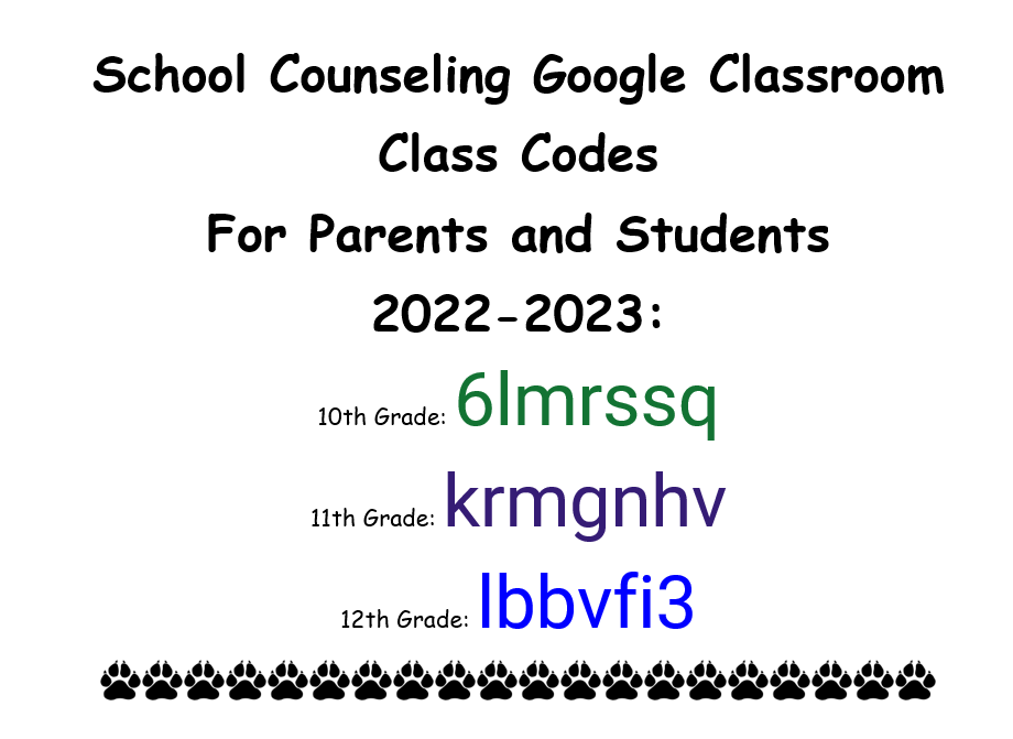 School Counseling Google Classroom